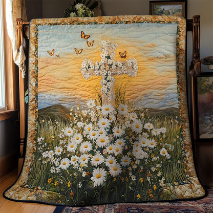 Christianity Blooming Faith WN0603042CL Quilt