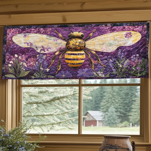 Honey Bumblebee WJ2403028CL Quilted Valance