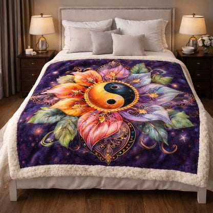 Sacred Balance Lotus KL0302002CL Faux Fur Throw Blanket