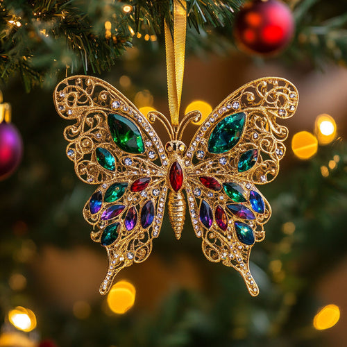 Emerald Butterfly CW2310017CL Christmas Ornament