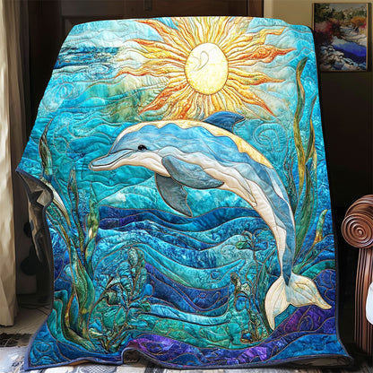 Blissful Dolphin WP1402056CL Quilt