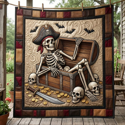 Skeleton Captain Gold Hoard WN2904014CL Quilt