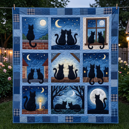 Cat Moon Night XR2204001CL Quilt