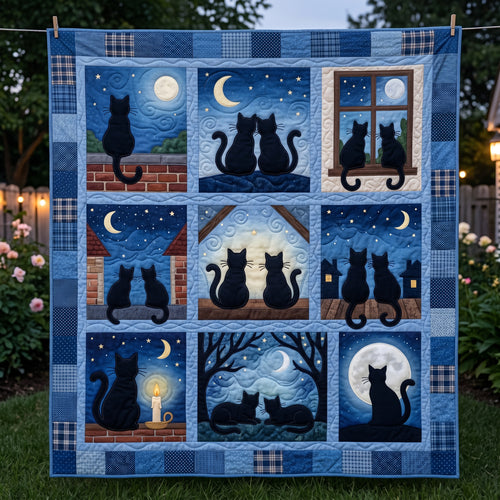 Cat Moon Night XR2204001CL Quilt