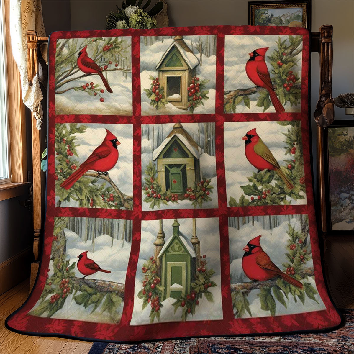 Holly Cardinal WN2002074CL Quilt