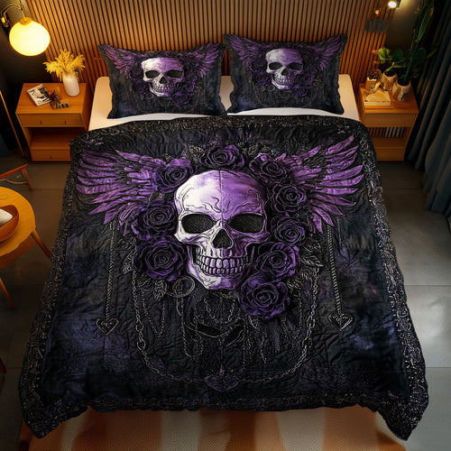 Shadow Wings Skull WN1103149CL Duvet Cover Set