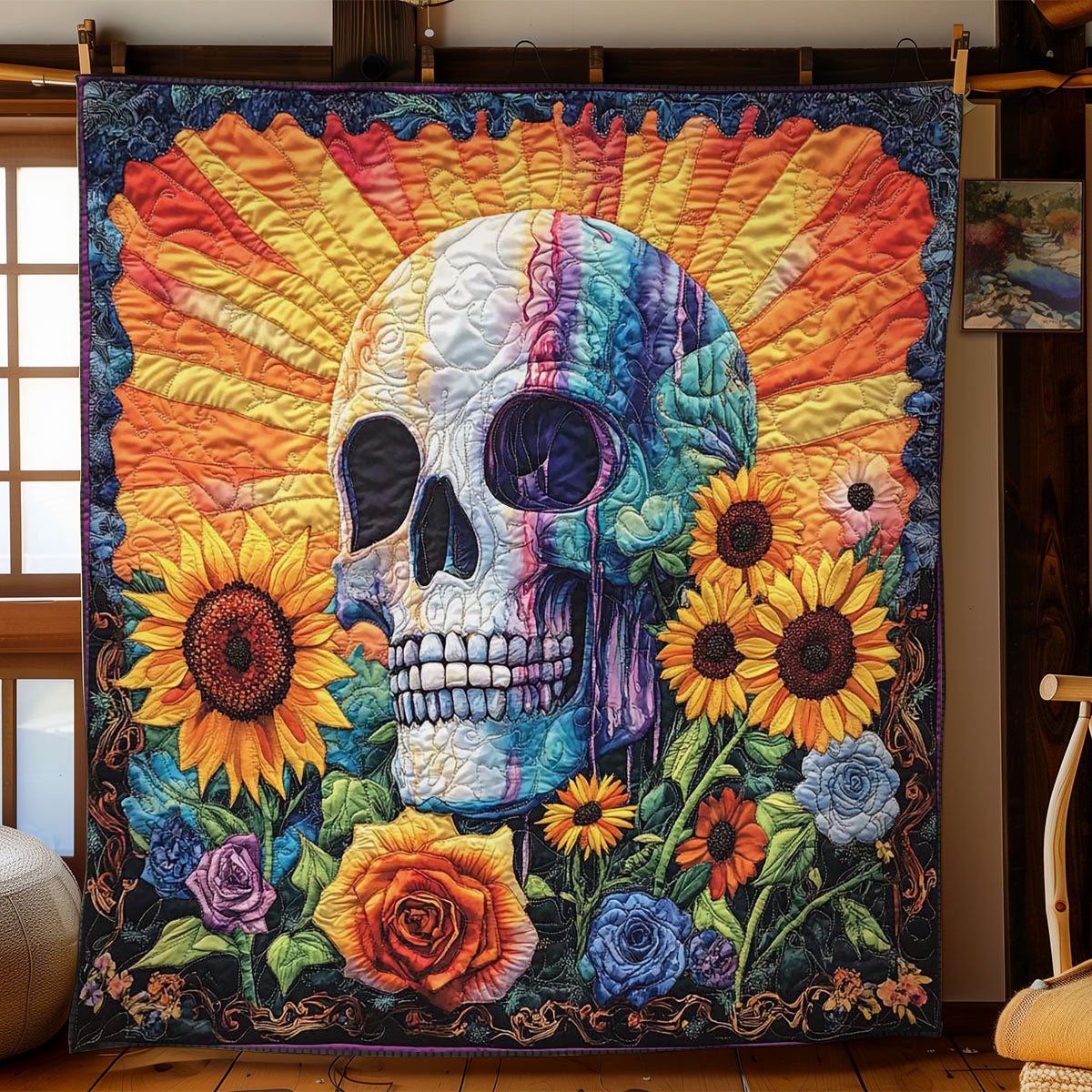 Dreamy Skull WN0702028CL Quilt