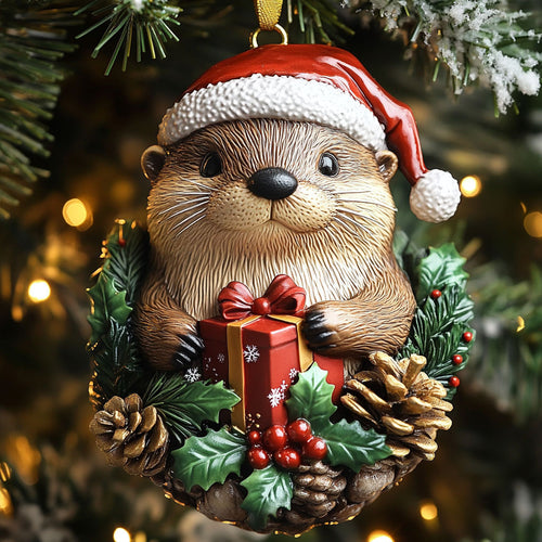 Joyful Otter WN2510022CL Christmas Ornament