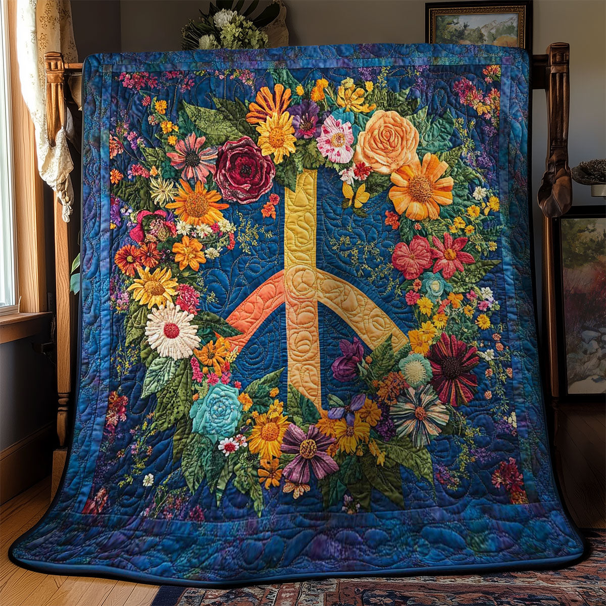 Peaceful Blooms WN0901051CL Quilt