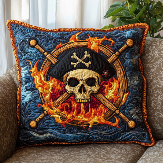 Pirate Skull CW2406041CL Quilt Pillow Case
