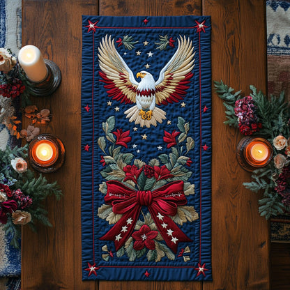 Bald Eagle Watch WN1206052CL Quilted Table Runner