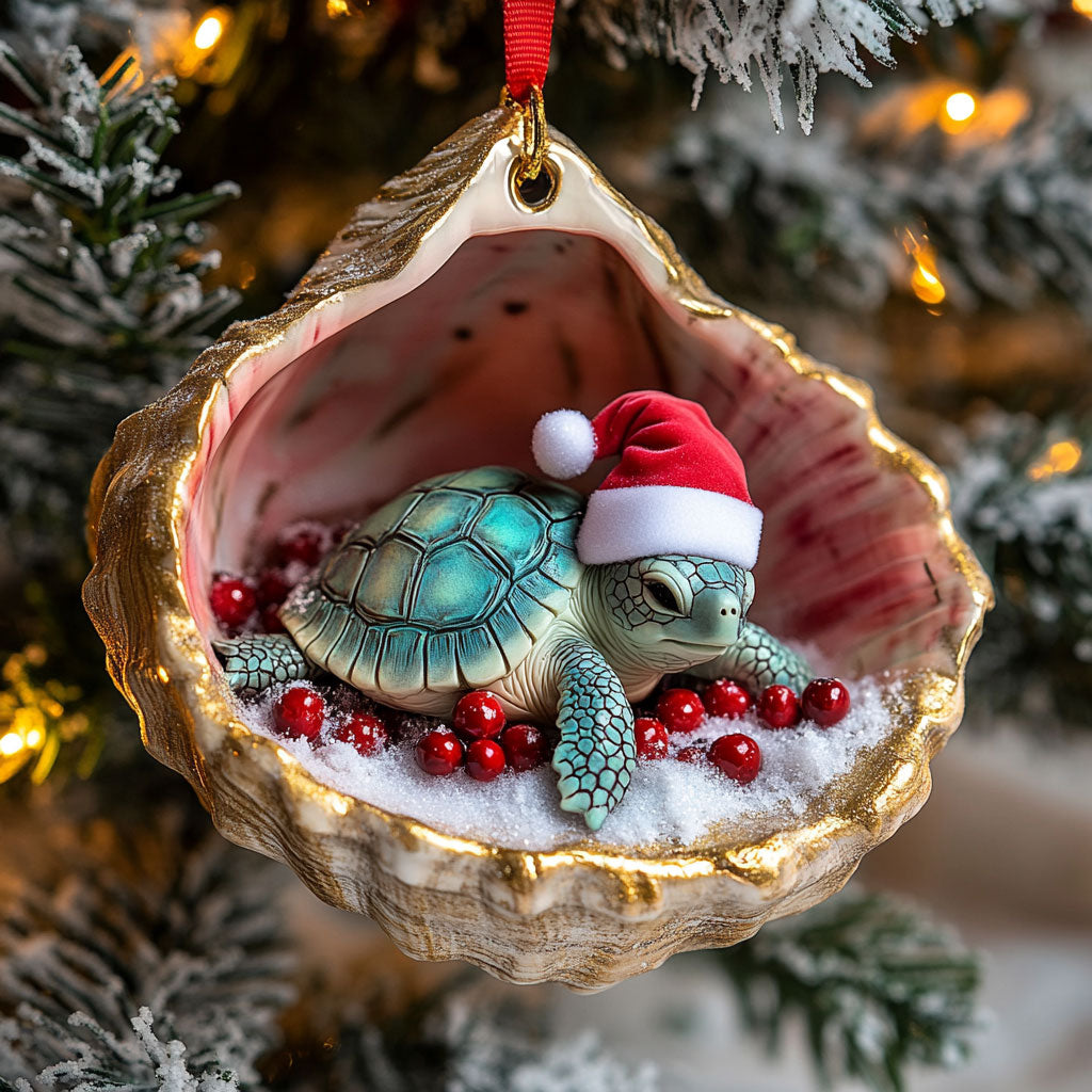 Christmas Turtle Dream CW2010034CL Christmas Ornament