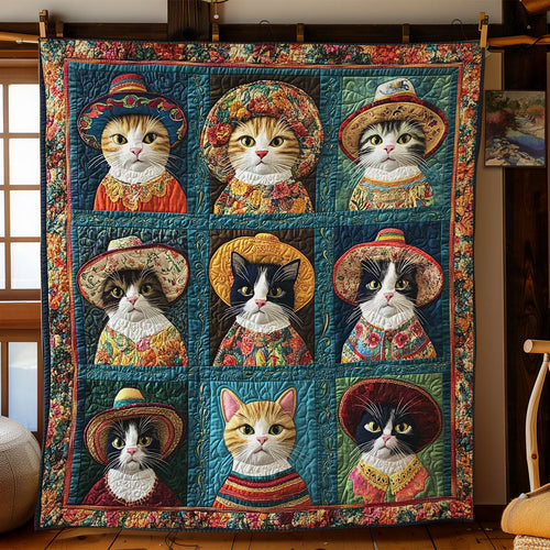 Fiesta Cats WN0302018CL Quilt