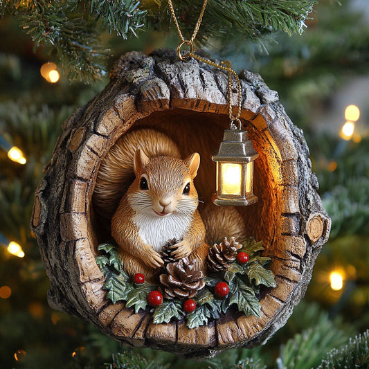 Lantern Squirrel CP0312236CL Christmas Ornament