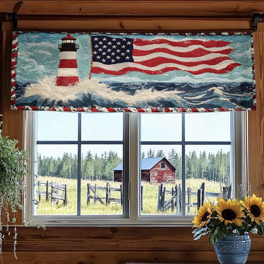 Lighthouse Shore WN0906089CL Quilted Valance