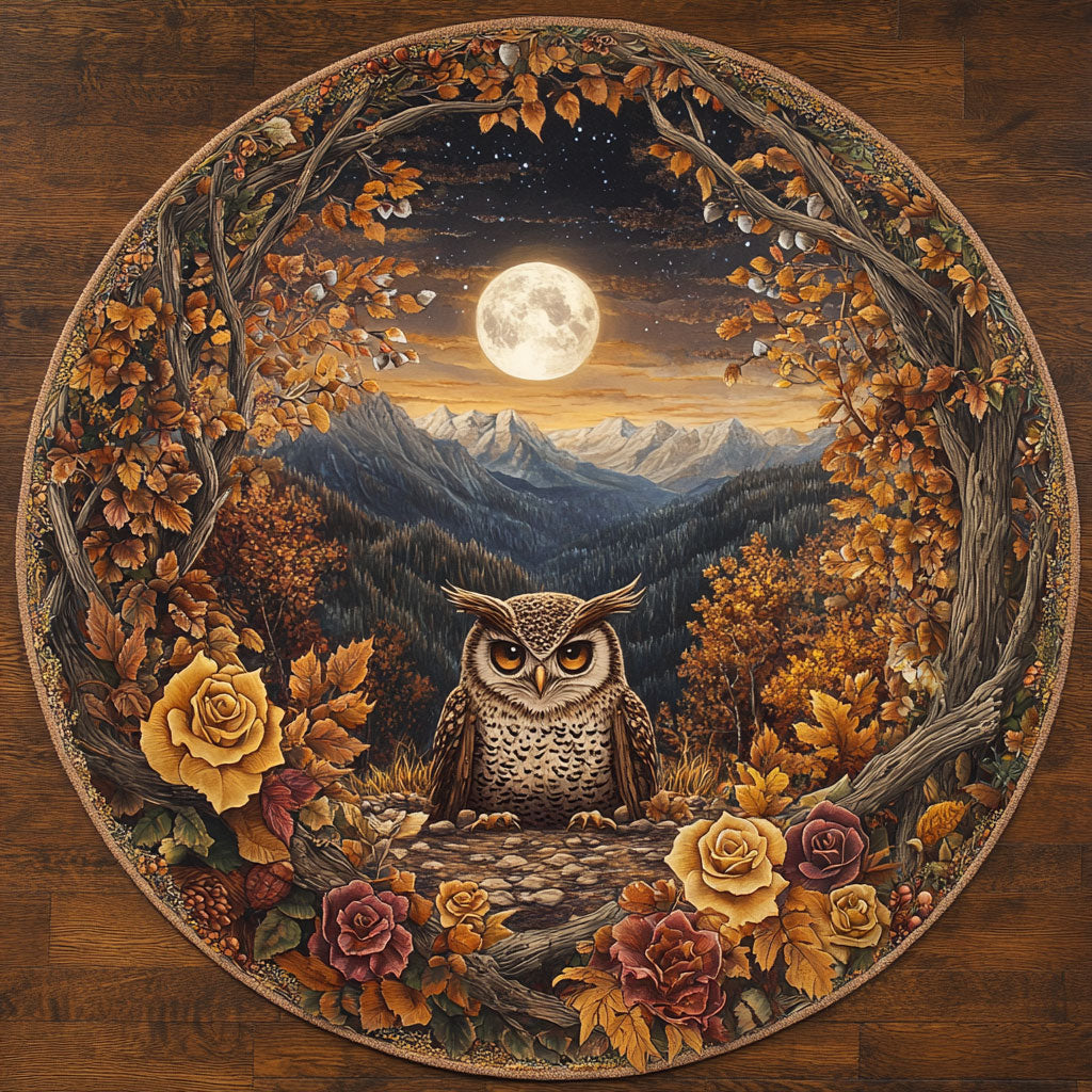 Owl Magic WN2705061CL Quilted Round Mat