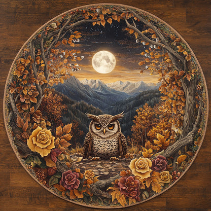 Owl Magic WN2705061CL Quilted Round Mat