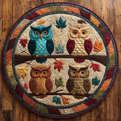Mystic Owl CW2808005CL Quilted Round Mat