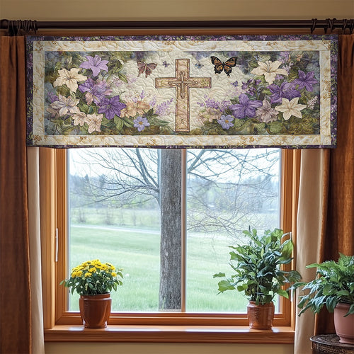 Ethereal Cross WN2003036CL Quilted Valance