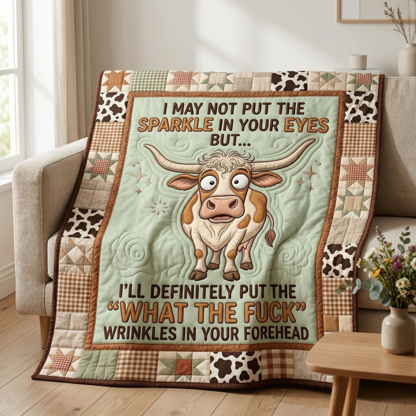 Wrinkles In Your Forehead XR1004013CL Quilt