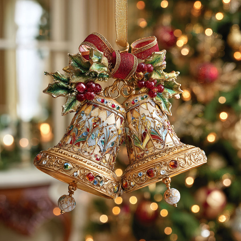 Golden Christmas Bell CW1012026CL Christmas Ornament