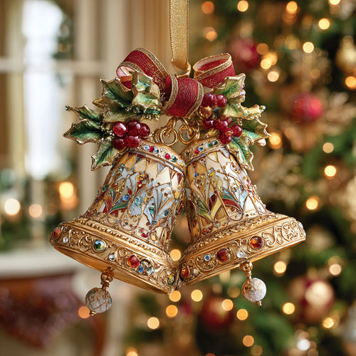 Golden Christmas Bell CW1012026CL Christmas Ornament