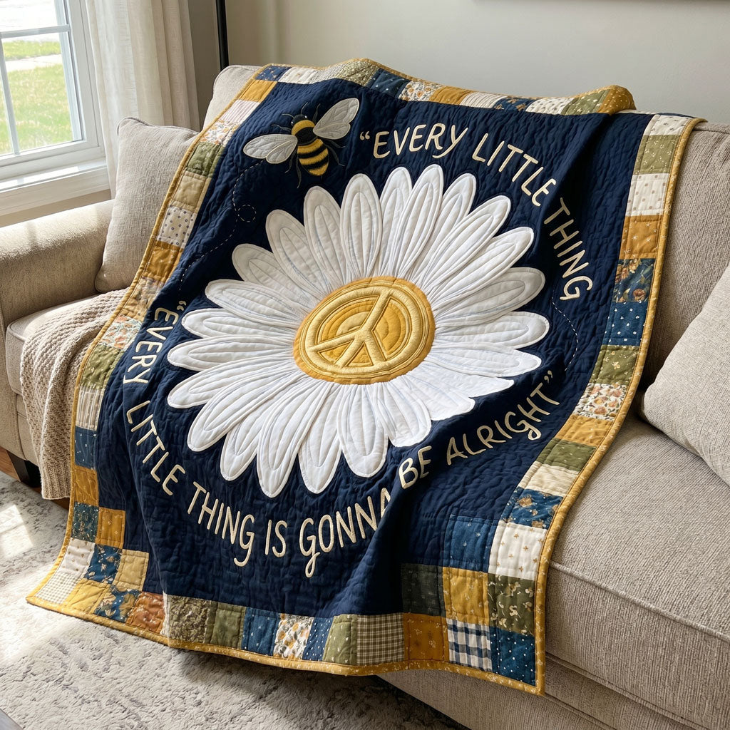 Bee & Daisy Peace Vibes WN2804002CL Quilt