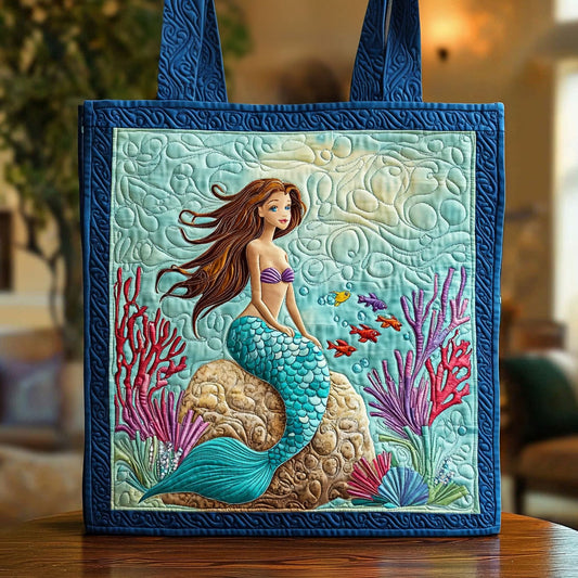 Enchanted Mermaid QA1212024CL Quilted Tote Bag