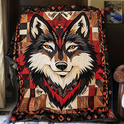 Native American Wolf WP2502014CL Quilt