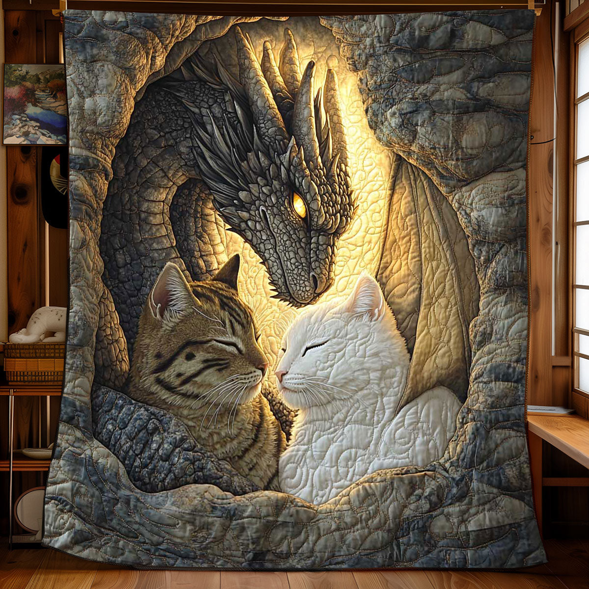 Dragon's Embrace WP1402015CL Quilt