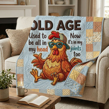 Old Age Chicken Humor WN1004007CL Quilt