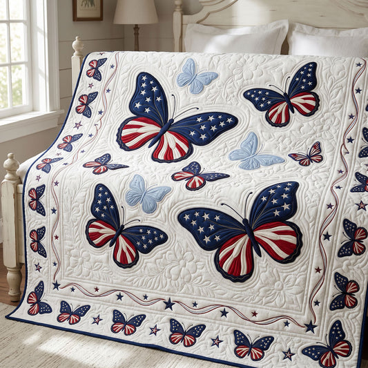 Patriotic Butterflies WN0605018CL Quilt