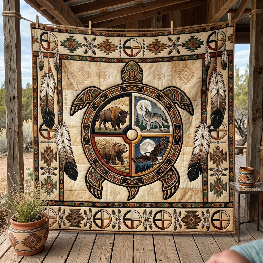 Four Spirits Of The Wilderness WN0506005CL Quilt