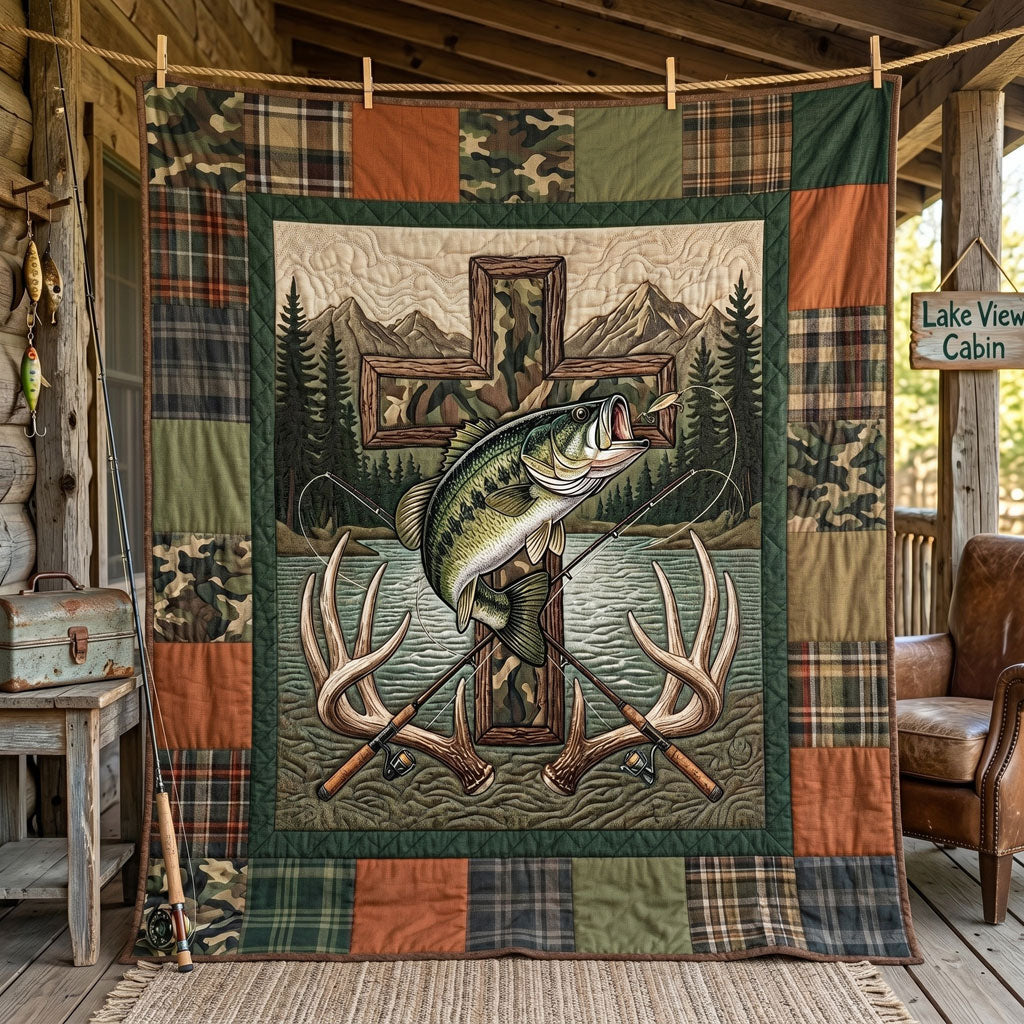 Fishing Cross Wilderness WN1805004CL Quilt