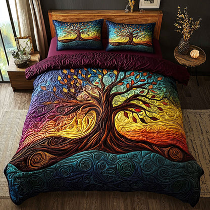 Vibrant Tree Of Life QA1401011CL Duvet Cover Set