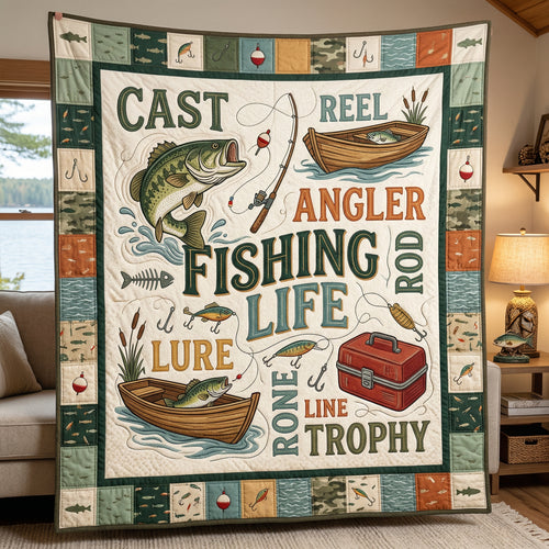 Fishing Life XR0604020CL Quilt