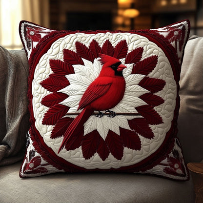 Sacred Red Cardinal KL0501012CL Quilt Pillow Case