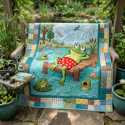 Lazy Pond Frog WN0306005CL Quilt
