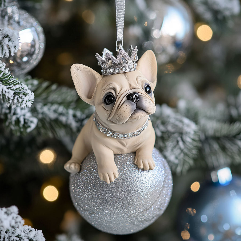 Bulldog Glow CW2911001CL Christmas Ornament