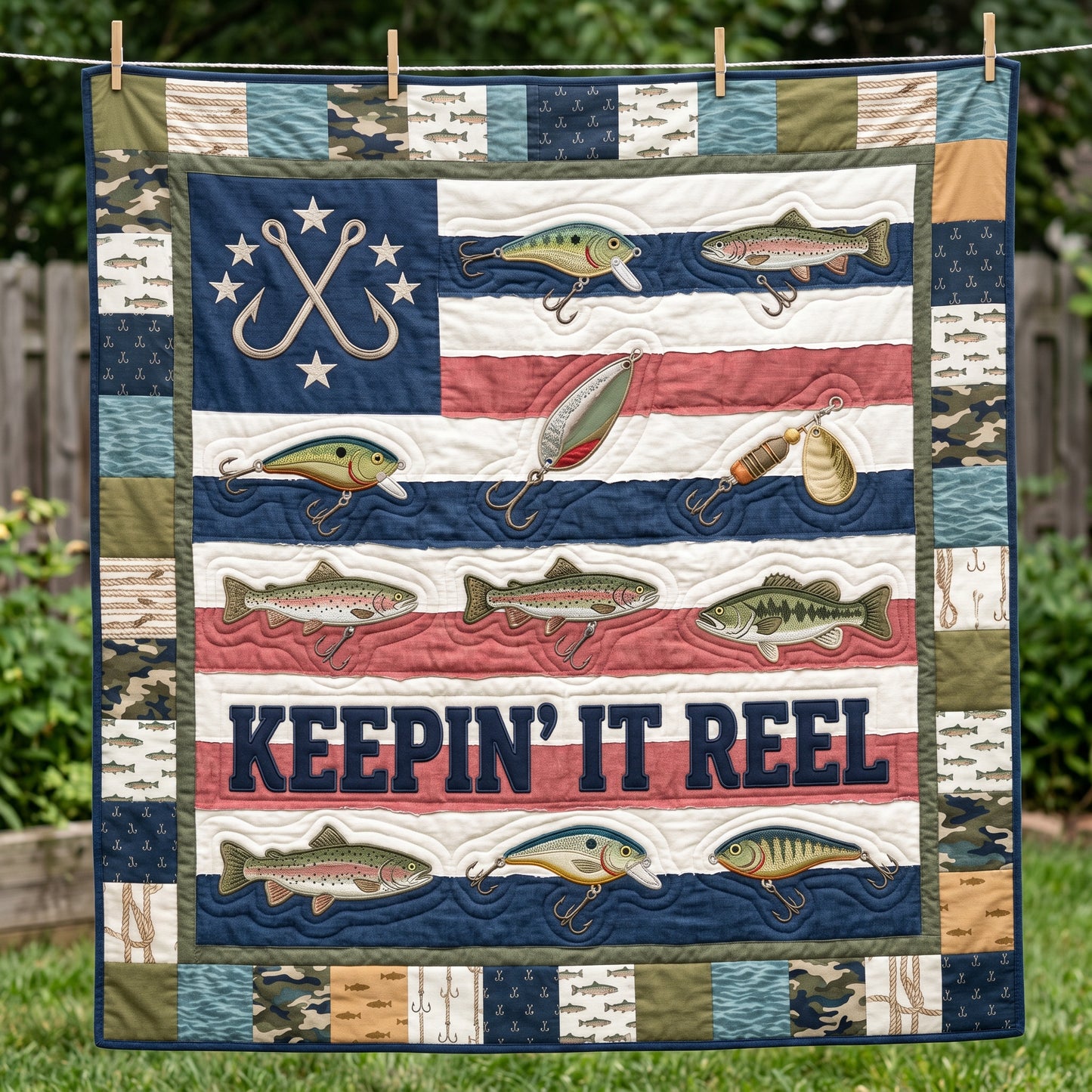 Keepin's It Reel XR2804001CL Quilt