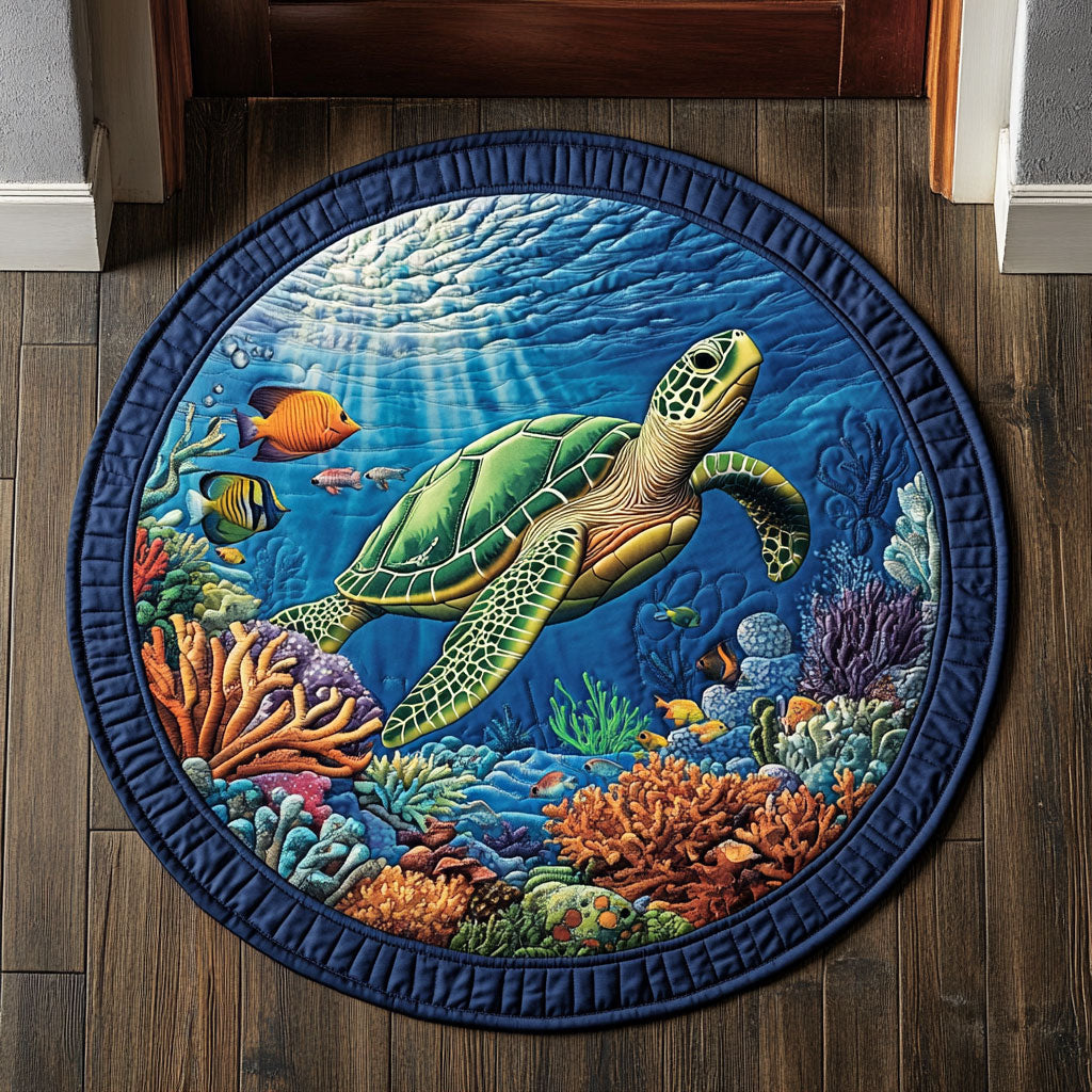 Blue Voyager CP1301033CL Quilted Round Mat