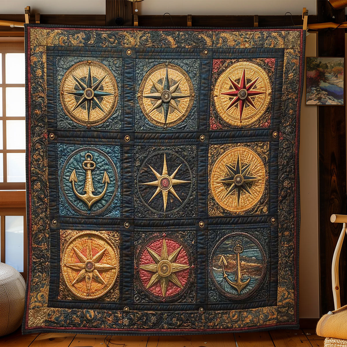 Ancient Compass WN0602028CL Quilt