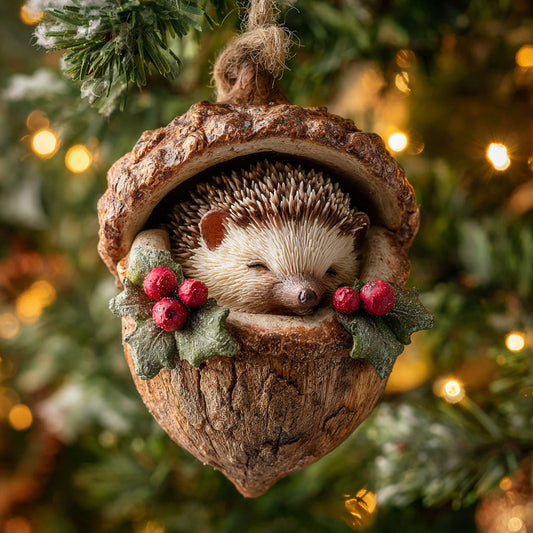 Charming Hedgehog CW2911002CL Christmas Ornament