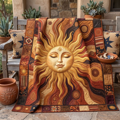 Golden Celestial Sun WN2606008CL Quilt