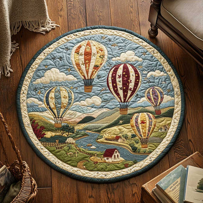Cloud Balloon WN3103021CL Quilted Round Mat