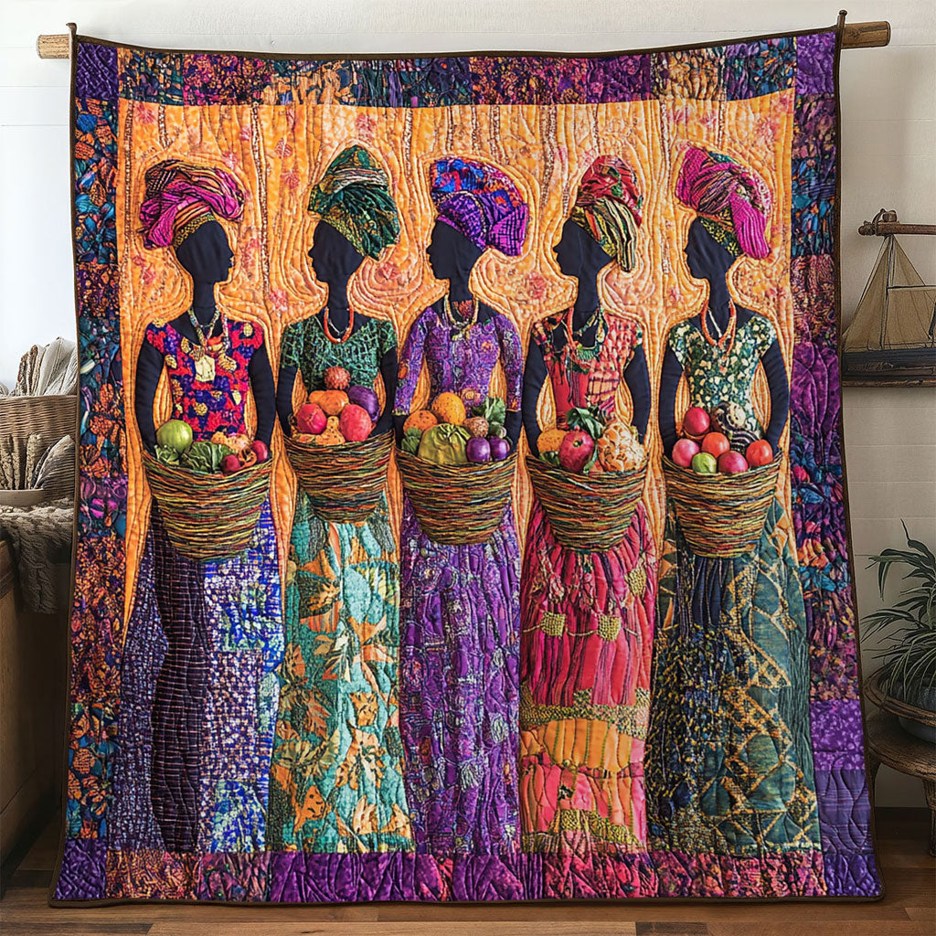 African Women Plenty WN0701019CL Quilt