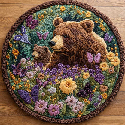 Garden Bear WN2904078CL Quilted Round Mat