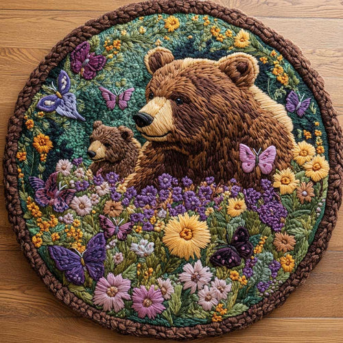 Garden Bear WN2904078CL Quilted Round Mat