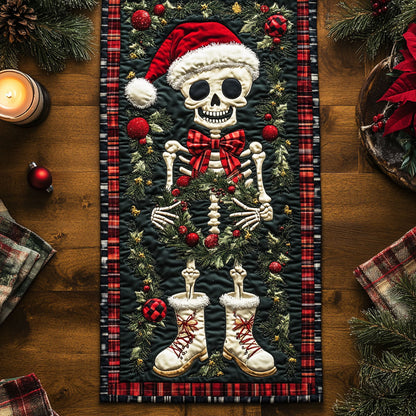 Skeleton In The Snow WN1107059CL Quilted Table Runner