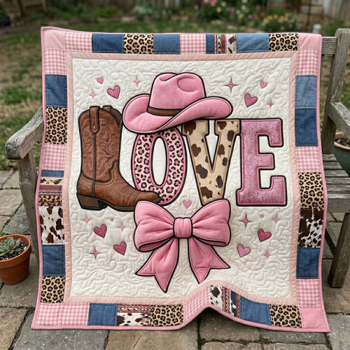 Western Pink Love WN0505028CL Quilt